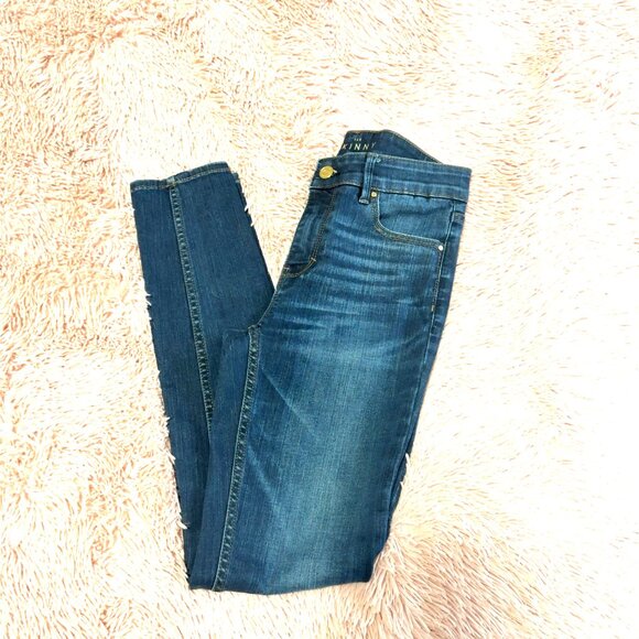 WHBM The Skinny Mid-Rise Jeans, Size 0 - Picture 6 of 8